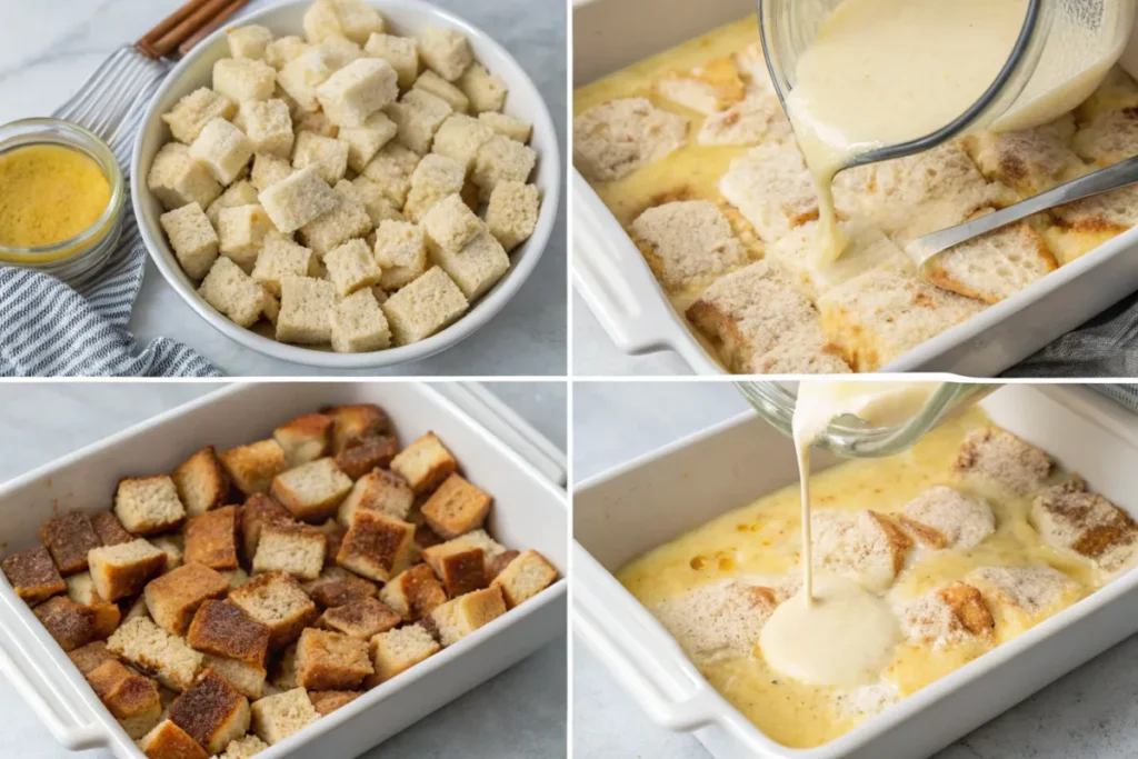 Step-by-step preparation of French Toast Casserole