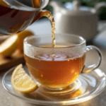 Featured image of Refreshing Natural Mounjaro Tea Recipe with lemon, ginger, and pink Himalayan salt