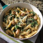 Chicken Sausage & Spinach Meal Prep Pasta - Tasty