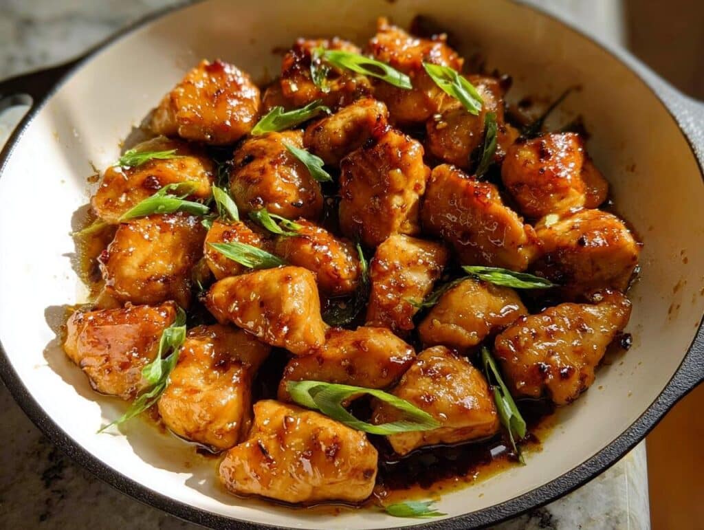 Meal Prep Honey Garlic Chicken Bites - Featured