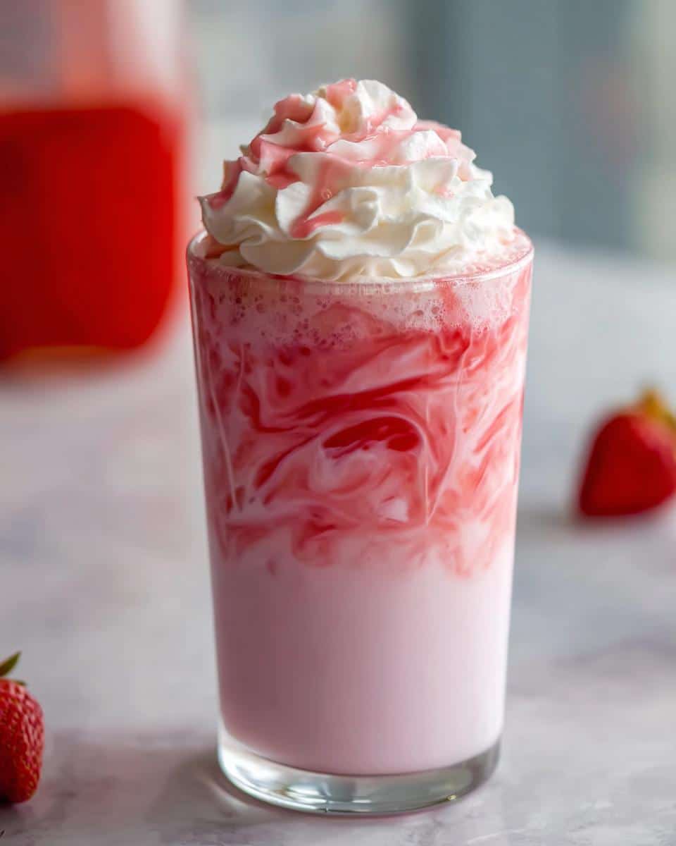 Creamy Strawberry Milk Valentine Drink - Other 3