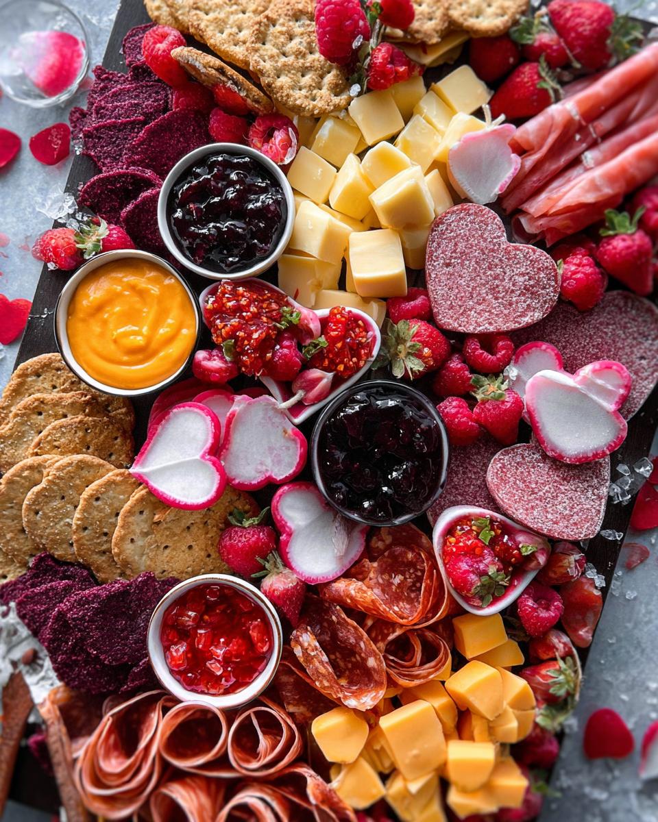 Easy Valentine Snack Board (Savory Only) - Other 1
