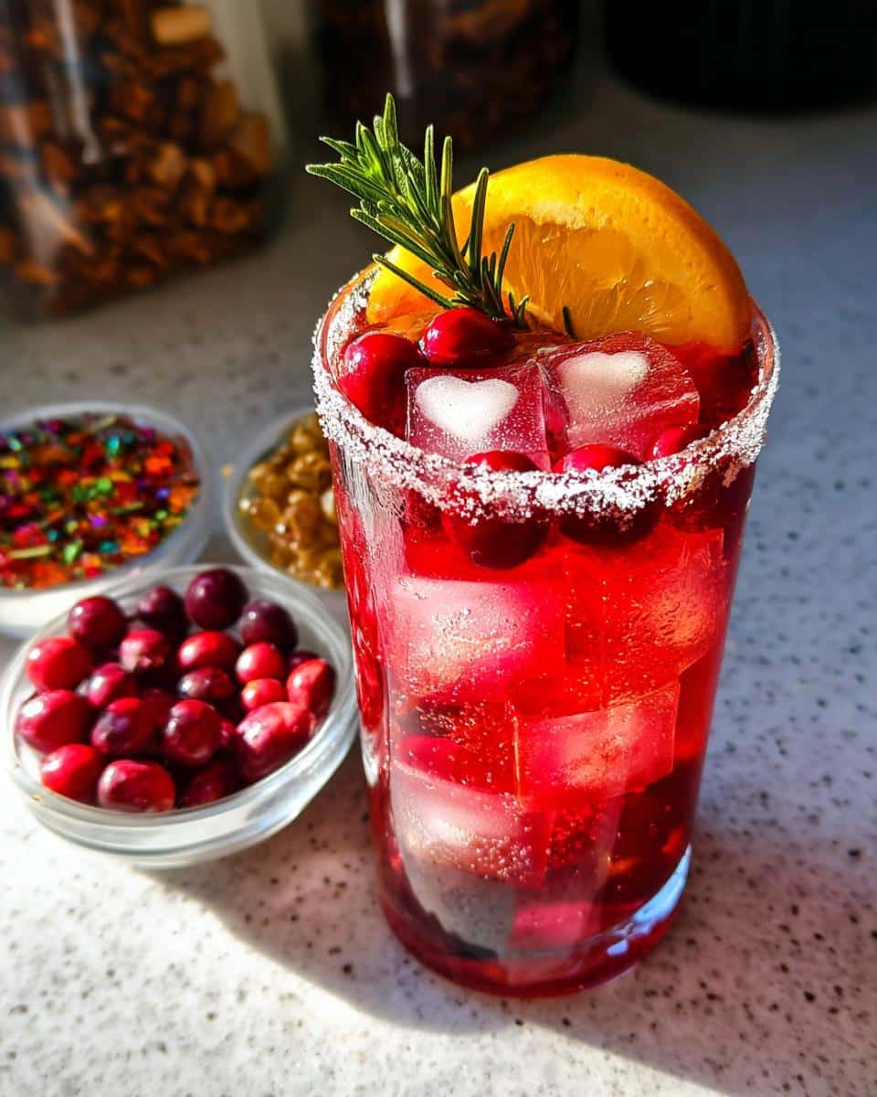 Heart Ice Cube Cranberry Mocktail - Other 3