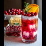 Heart Ice Cube Cranberry Mocktail - Tasty