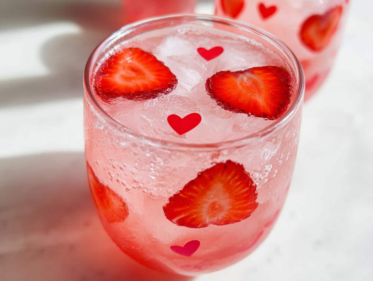 Pink Lemonade Valentine Drink - Featured
