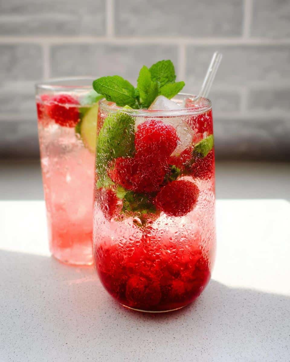 Raspberry Sparkling Mocktail - Other 4