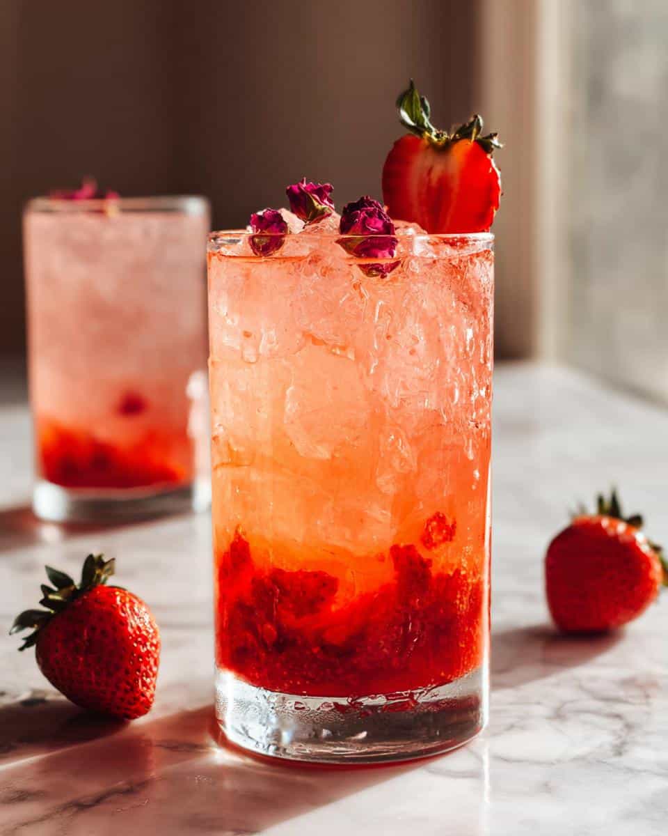 Strawberry Rose Valentine Mocktail - Other 2