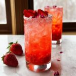 Strawberry Rose Valentine Mocktail - Tasty