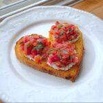 Valentine Bruschetta with Tomato & Basil - Tasty