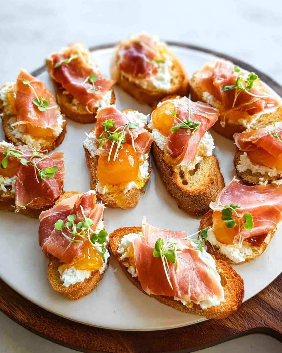 Valentine Crostini with Ricotta & Prosciutto - Other 1