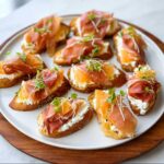 Valentine Crostini with Ricotta & Prosciutto - Tasty
