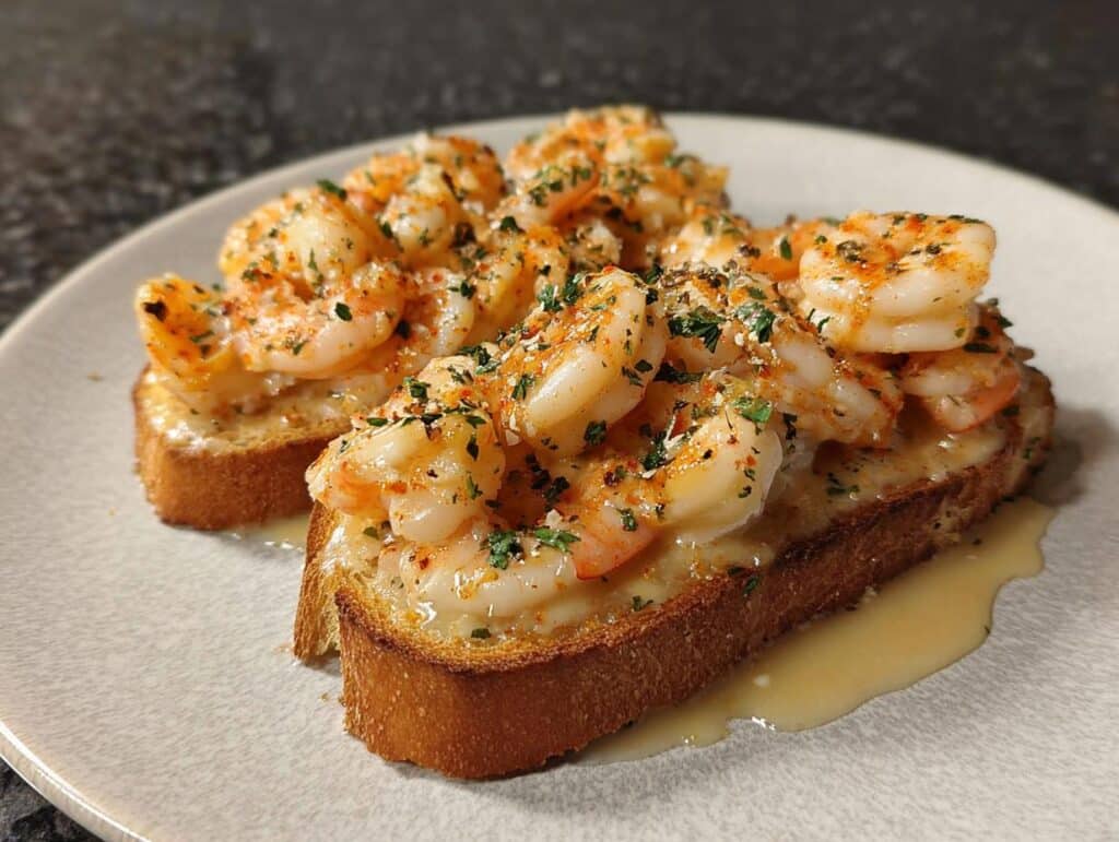 Valentine Garlic Butter Shrimp Bites - Featured